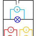 Circuit derivation voltmetre